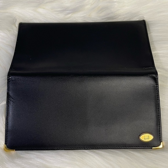 DUNHILL long calf leather men's wallet in black - Picture 5 of 14